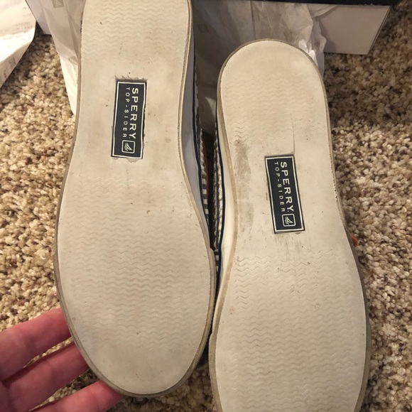 Sperry Top siders boat, deck loafers slip ons nautical dock beach slides Size 7 - Picture 6 of 8